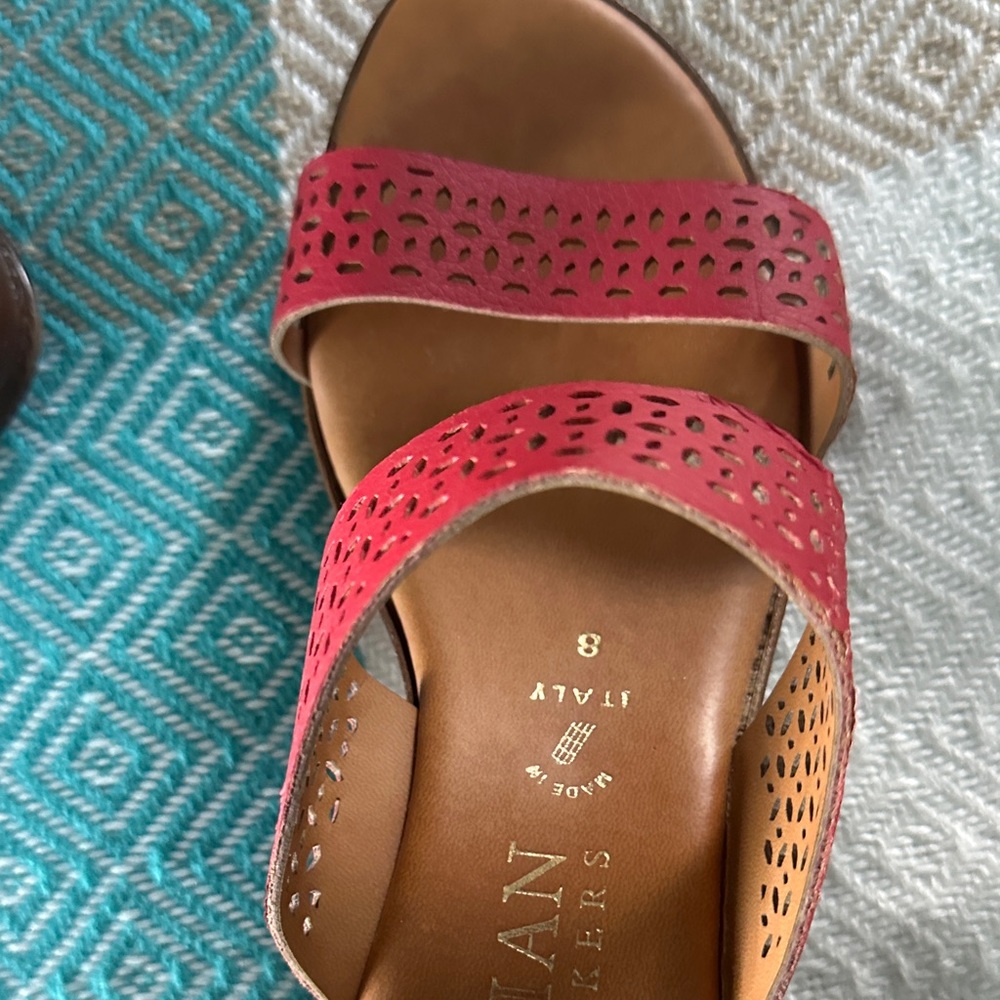 Italian Shoemakers Red Sandals - Picture 7 of 9